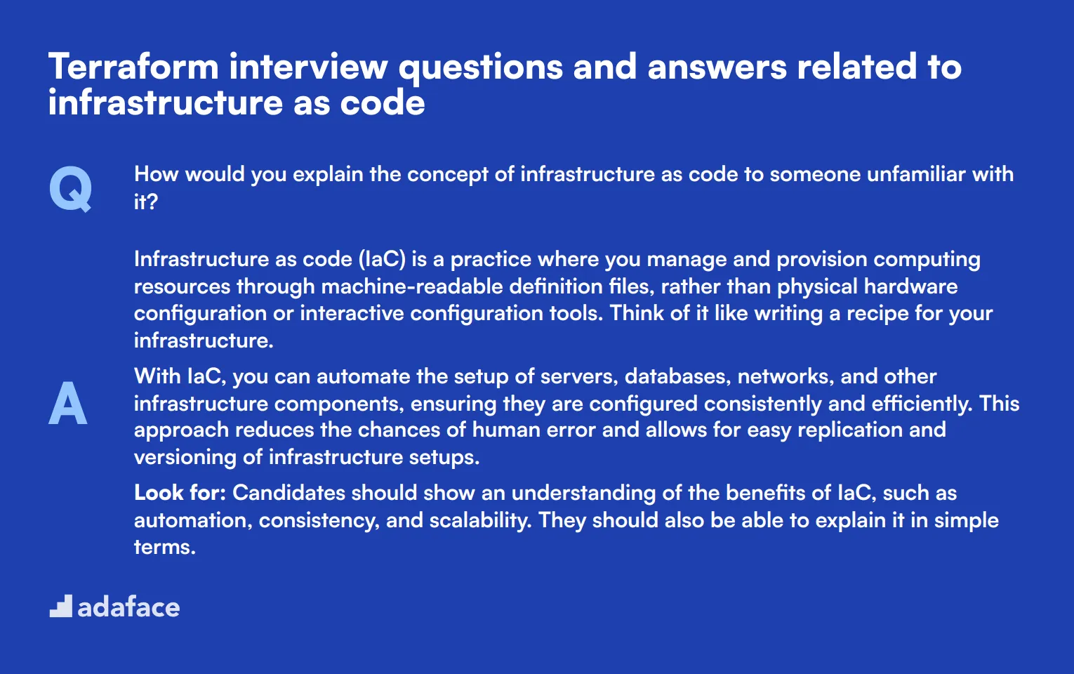 8 Terraform interview questions and answers related to infrastructure as code