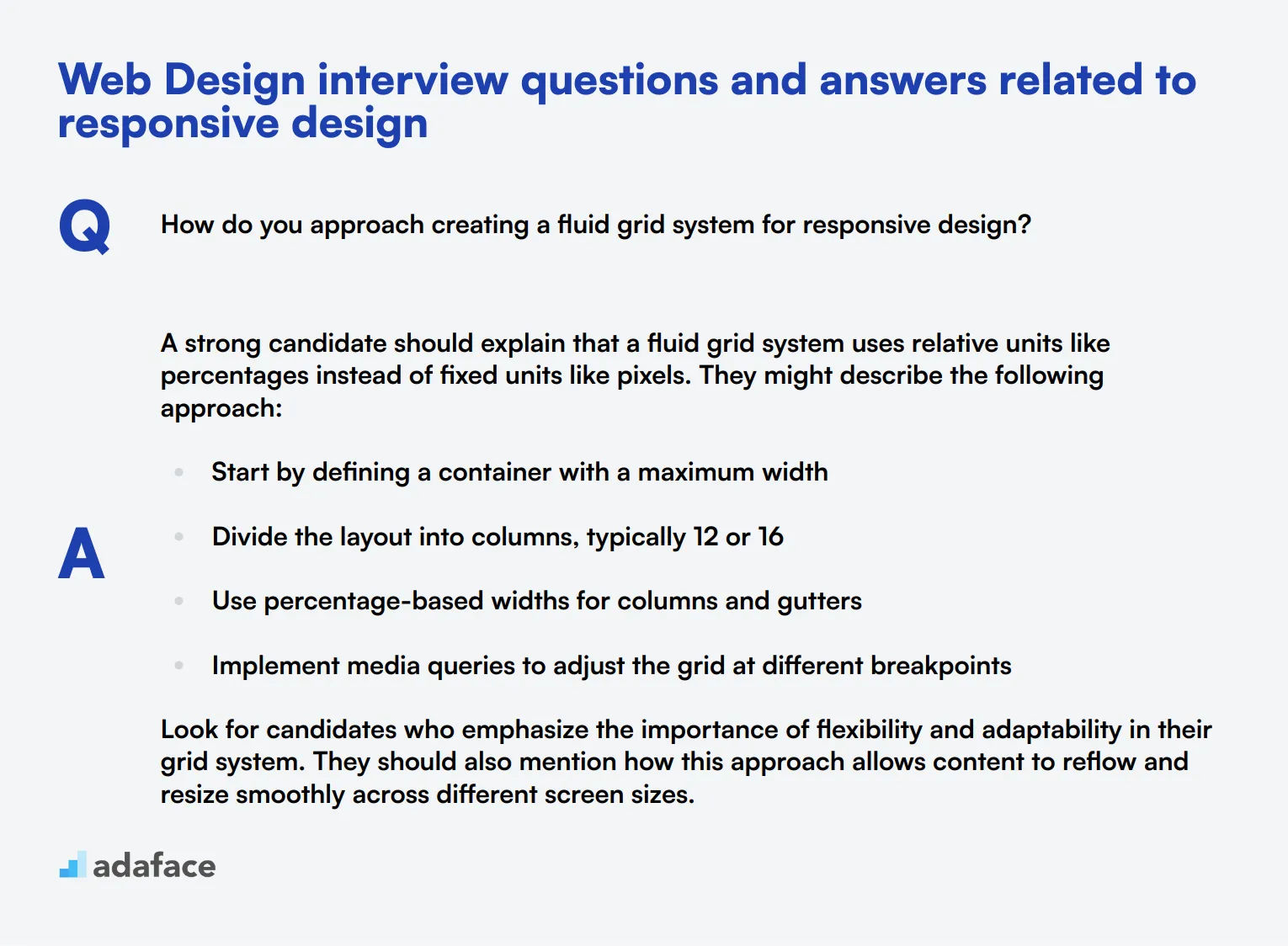 10 Web Design interview questions and answers related to responsive design