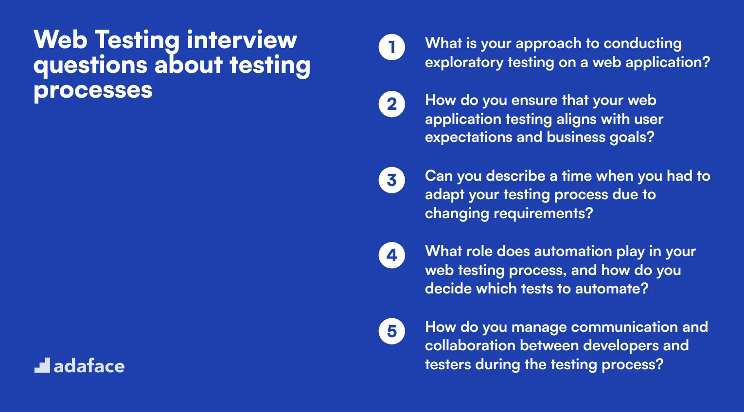 10 Web Testing interview questions about testing processes