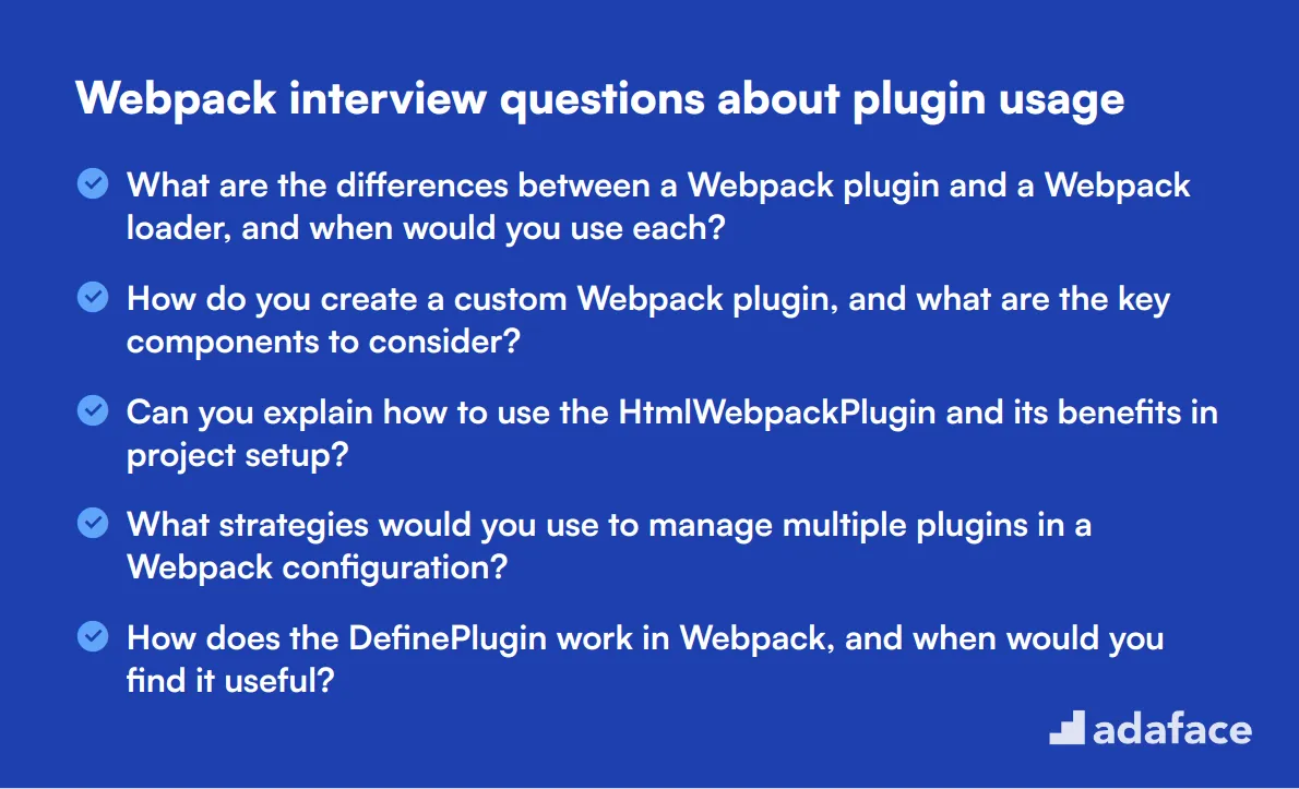 10 Webpack interview questions about plugin usage