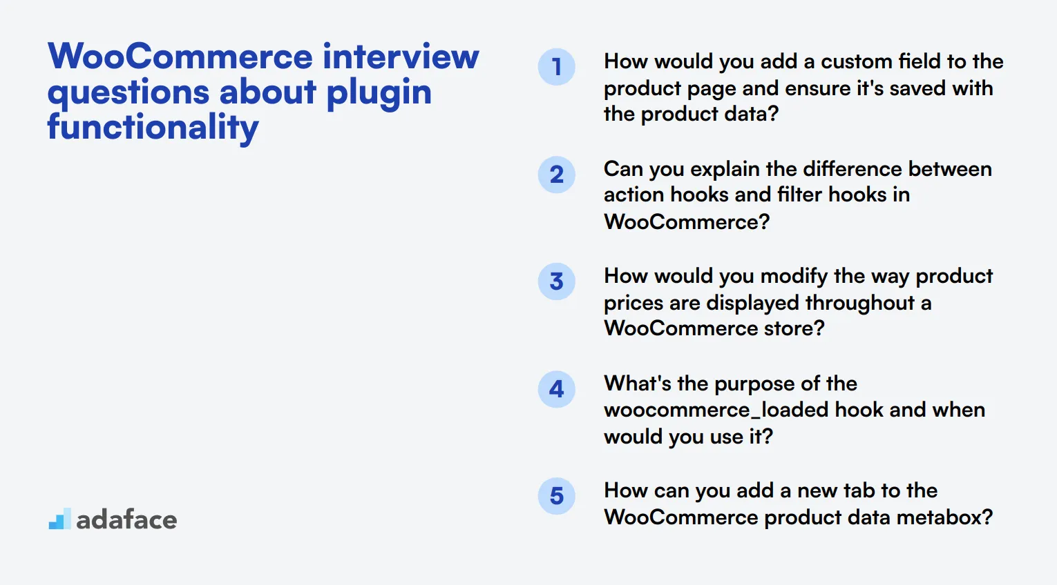 12 WooCommerce interview questions about plugin functionality